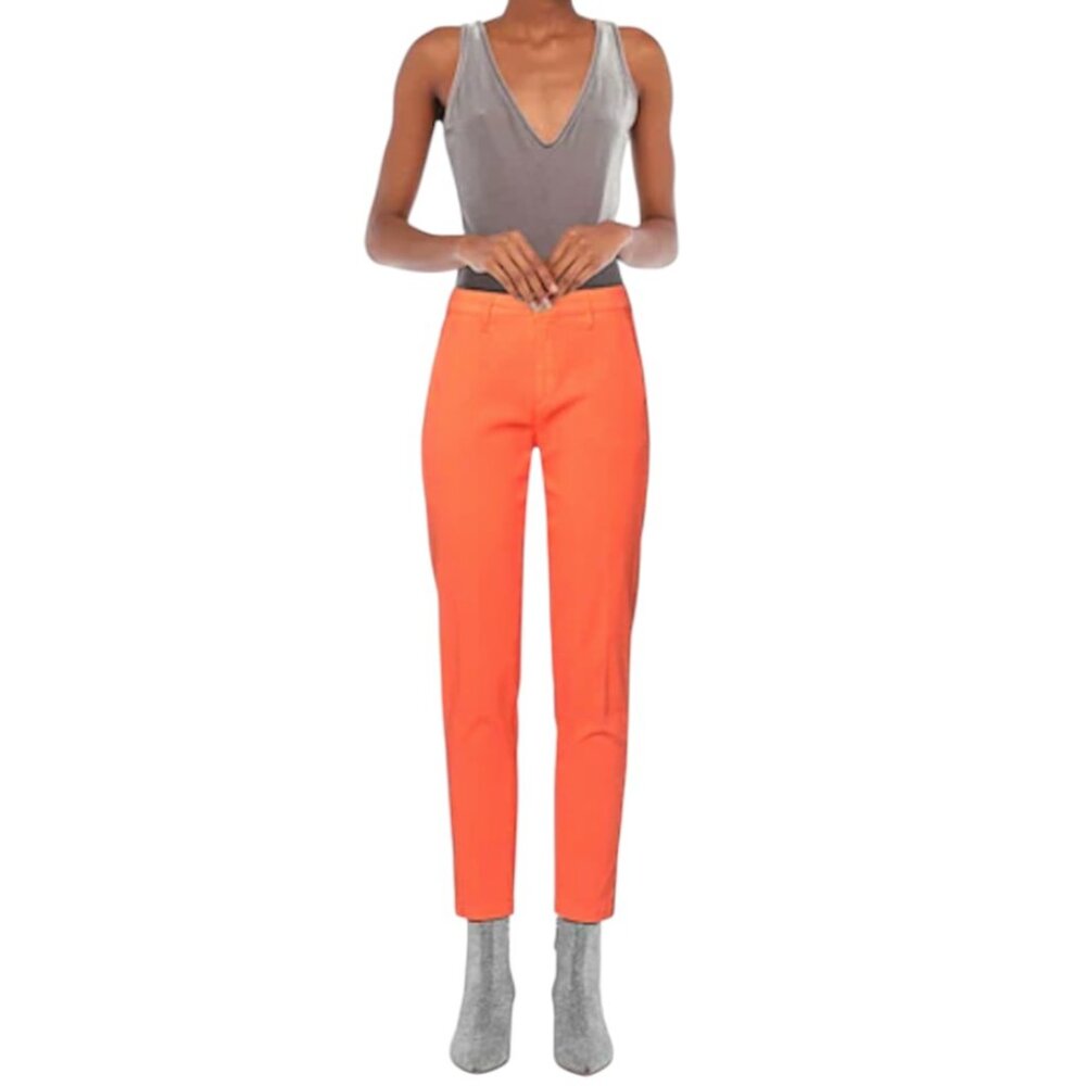 Barba Napoli- Women’s Orange casual pants-size 28-NWT